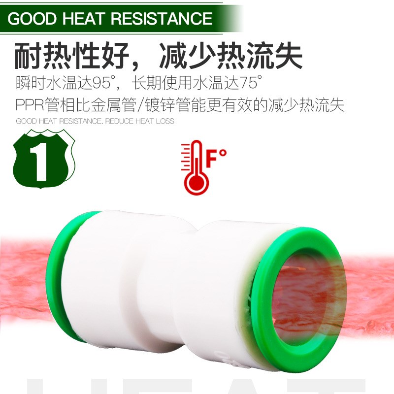ppr水管快速接头4分6分免烫免热熔焊接直插式20 25PE冷热水管配件