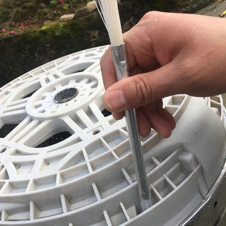 双头4硬毛波轮洗衣机刷内清洗刷筒刷缝隙刷子刷清洗支 盘家电底长