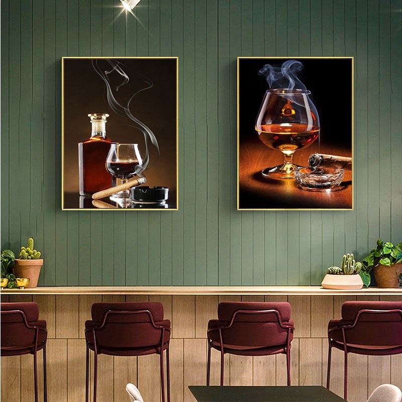 酒吧装饰画KTV夜店包厢挂画洋酒背景墙壁画走廊过道简约创意个性图片