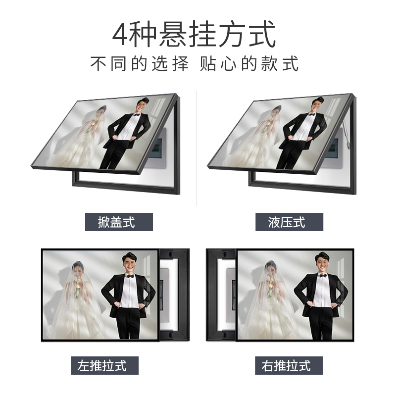 电表箱装饰画电闸箱配电箱挂画全家福结婚照片婚纱照遮挡定制壁画图片