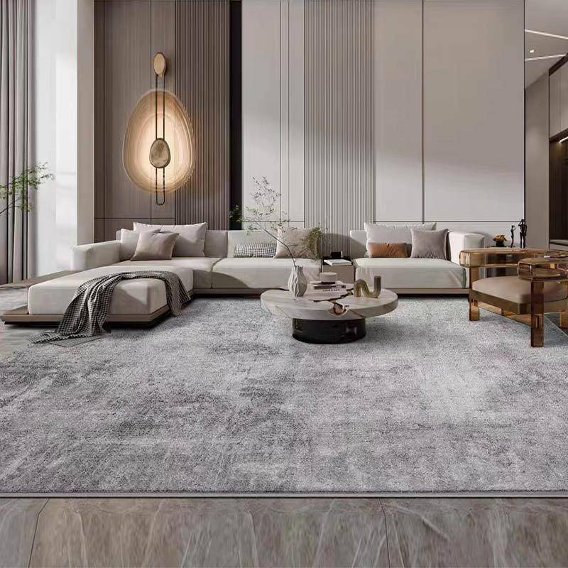 地毯客厅北欧现代简约茶几毯美式卧室地垫高级灰轻奢高级耐脏易理