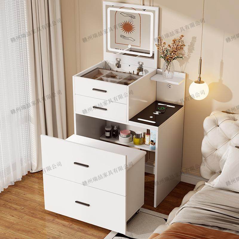 梳妆台床头柜一体小户型迷你翻盖组合2025新款现代简约智能化妆桌,鲜花速递/花卉仿真/绿植园艺,割草机/草坪机,淘宝优惠券,粉丝福利购,淘宝优惠卷