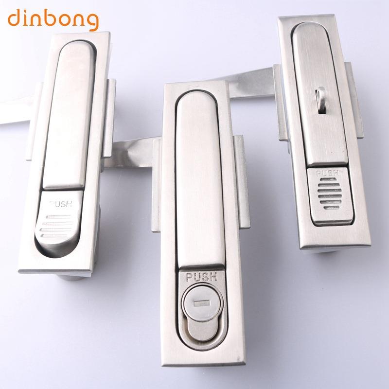 MS480304不锈钢平面锁配电柜锁电柜箱锁方型锁MS480G高低压柜锁