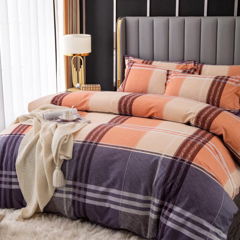 纯棉磨毛床上用品四件套全棉1.5米床笠秋冬加厚床单人被套三4件套