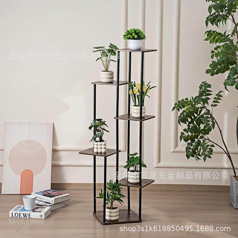 铁艺多层室内花架子植物架盆栽支架置物架家用客厅阳台落地式