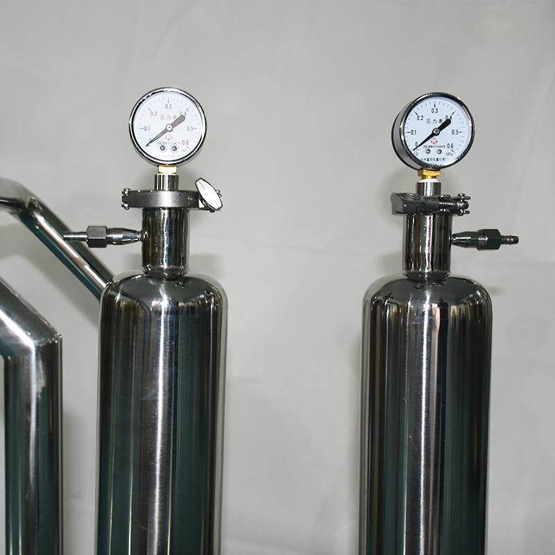 工厂膜香水双联过滤器不锈钢隔泵推车双式滤过滤器液体23联过器
