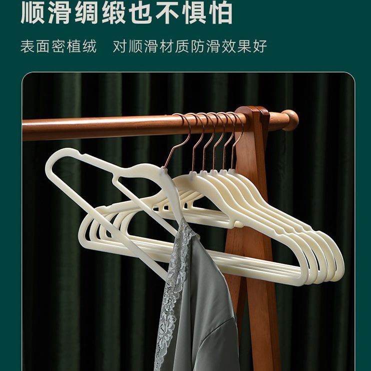 防衣服撑子防滑肩植衣挂家用无痕透光包成人衣柜角绒衣架日式起不