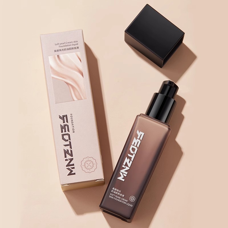 法汀妮柔颜珠光奶油肌粉底液水润遮瑕似O粉感【新款升级版】正品