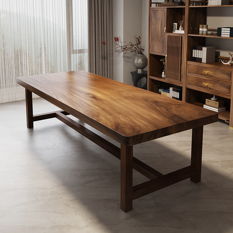 南美胡桃木茶桌椅组合家用客厅茶几茶室禅意茶道桌实木大板茶桌