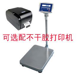 台衡不干胶打印电子台秤KW仪表XK3108-KW-75kg计重电子台秤