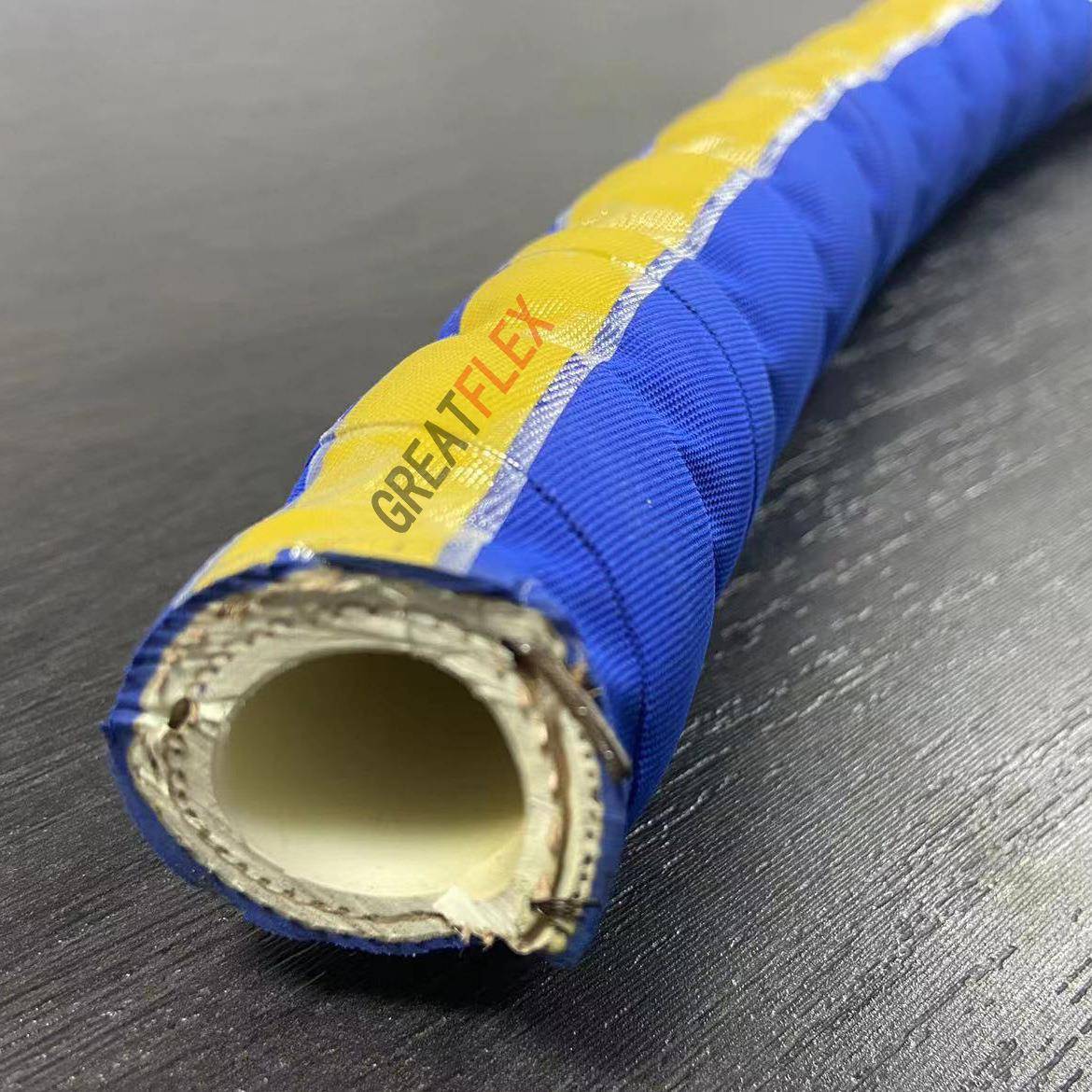 格雷特蓝色化学用耐酸碱溶剂油管UPE橡胶管化工输送软管RU40