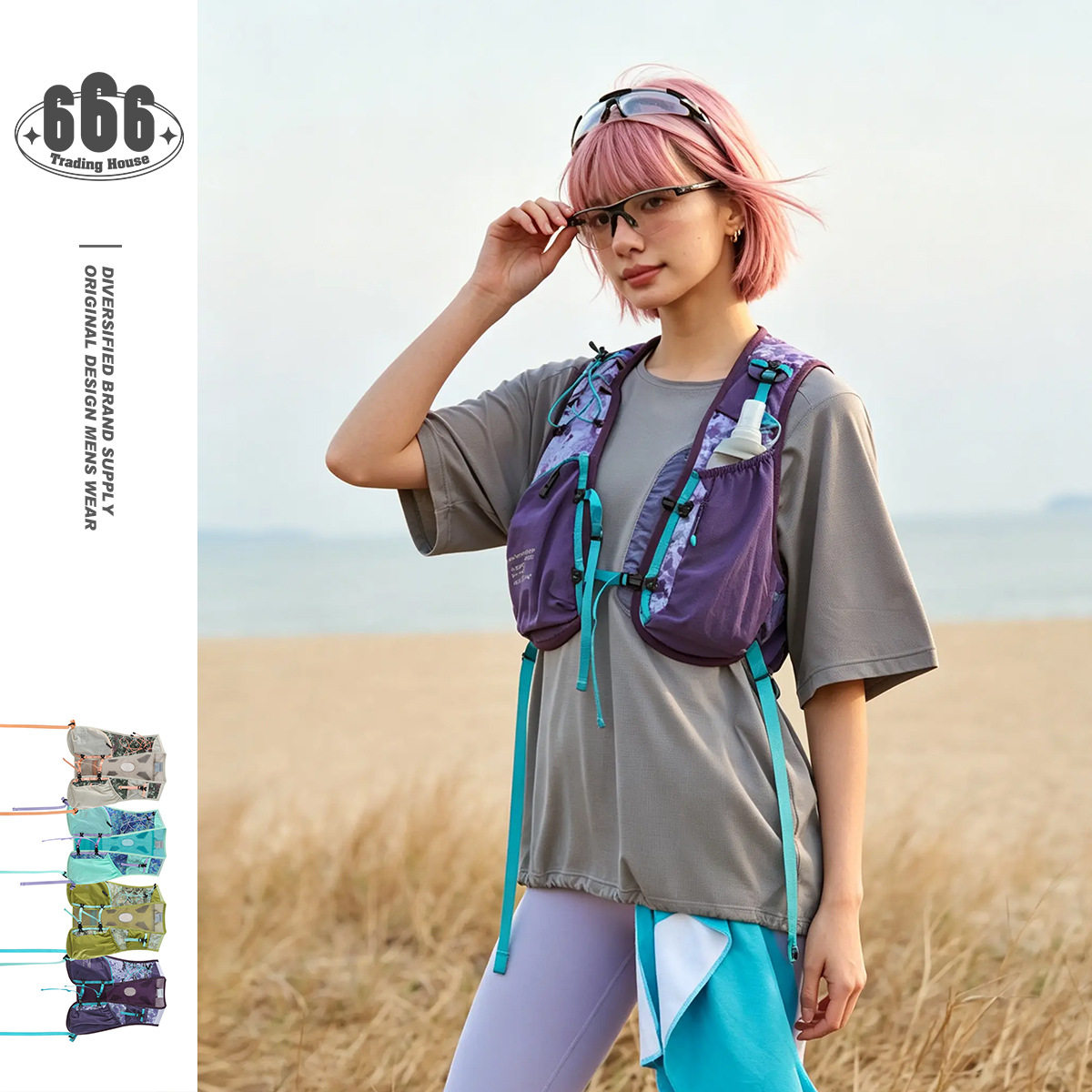 BLACKARMADA越野跑机能复古迷彩山系户外工装马甲男女背心SD99016