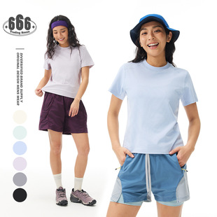 Shibuya Element透气速干运动圆领T恤男女夏季显瘦正肩短袖TS6231