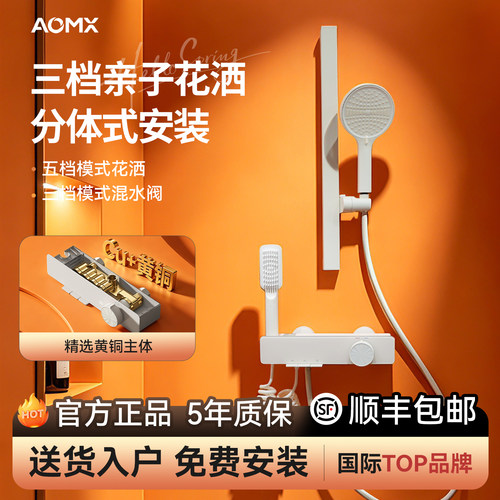 AOMX淋浴套装分体式花洒无顶喷