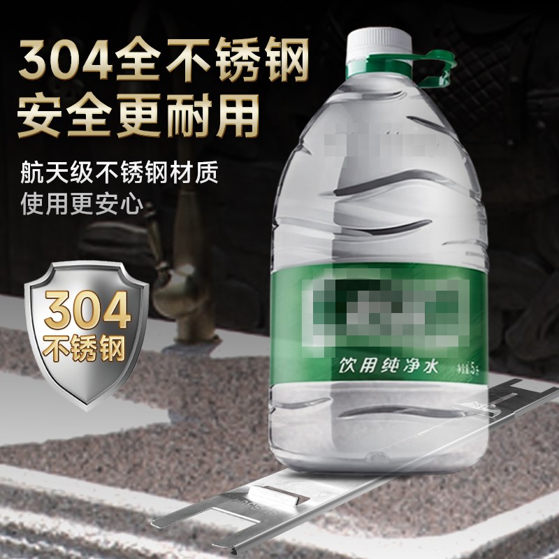 新款304不锈钢磨刀石固定支架白刚玉家商用水槽加厚伸缩工具神器