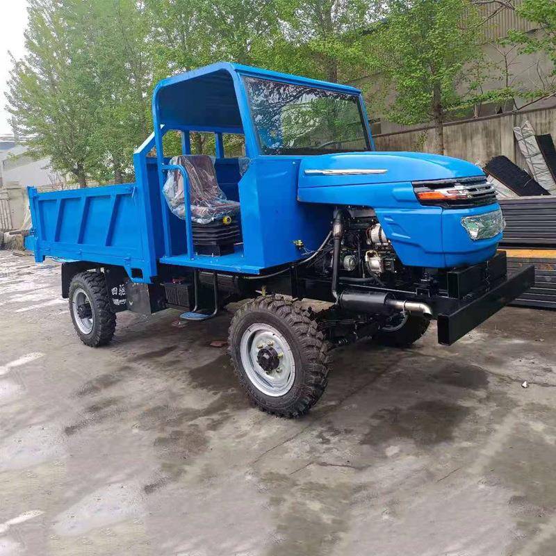 四不像四驱拖拉机 双顶液压自卸四轮运输车 矿用四驱六轮运输车