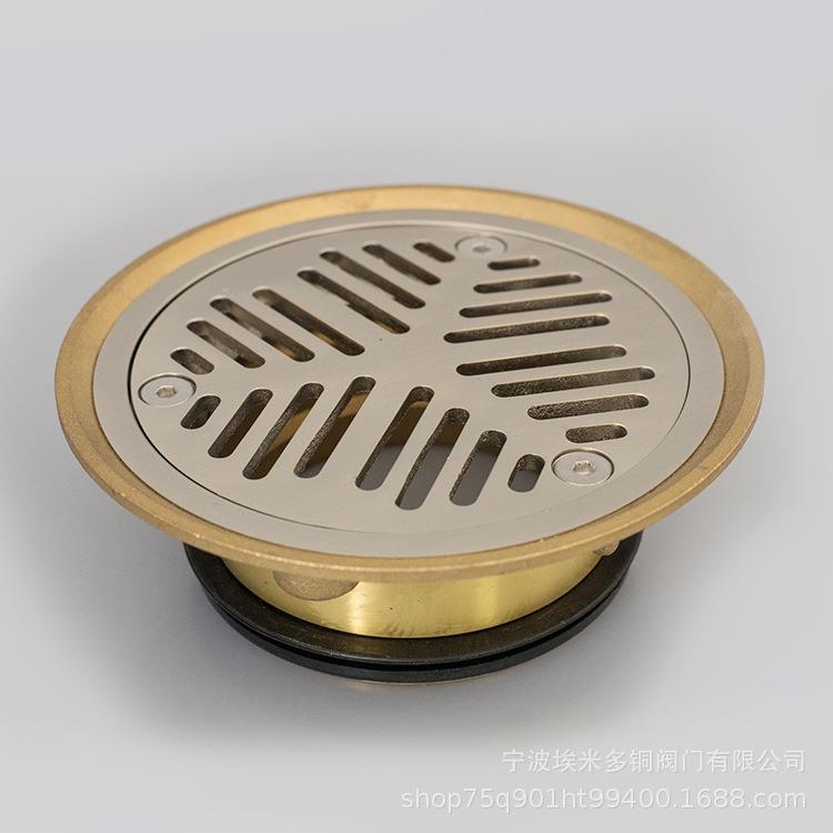直销150MM大直径全铜地漏专业出口外贸地漏防堵大口径下水口