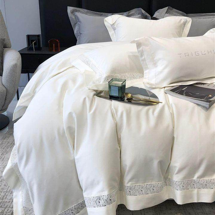 法式轻奢新款A类140支长绒棉镂空四件套高端全棉床上用品纯棉被套,居家布艺,入户地垫,淘宝优惠券,粉丝福利购,淘宝优惠卷