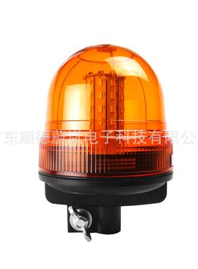 叉车灯10-30V高亮60LED爆闪旋转警示灯工程叉车顶警告圆灯黄色