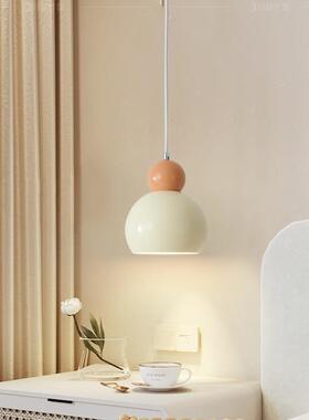 餐厅吊灯法式奶油风2023年新款吧台书房三头简约现代轻奢网红灯具
