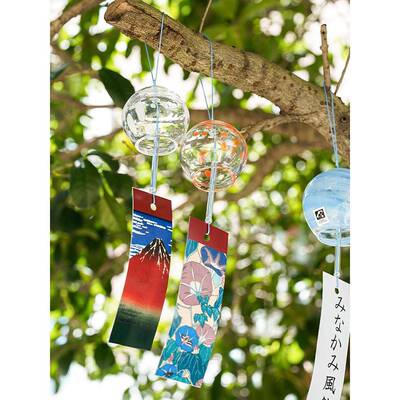 月夜野工房/丸形玻璃风铃