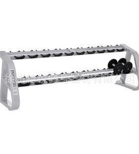 商用10付十对组健身房专用两层哑铃架方管12对哑铃架3层