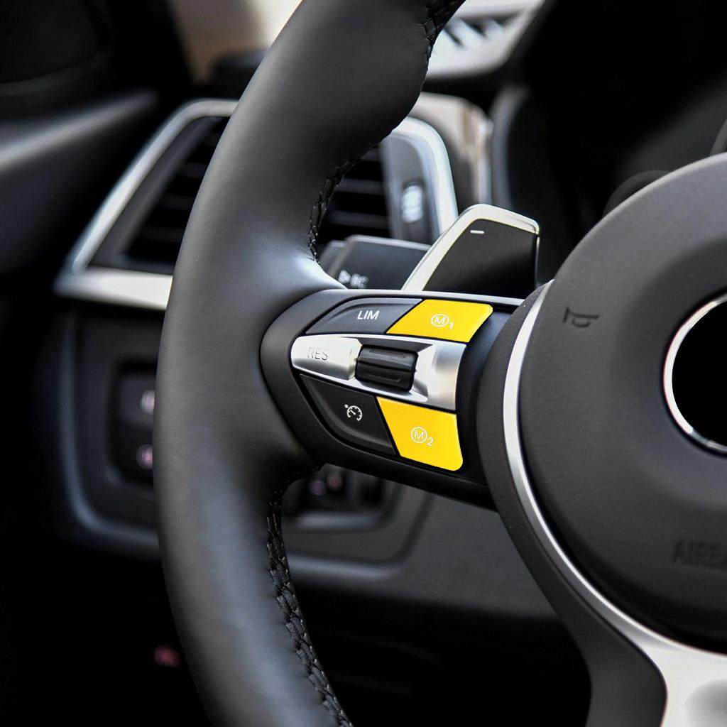 适用于宝马丁字裤方向盘M1M2键一键启动按键 汽车内饰改装配件
