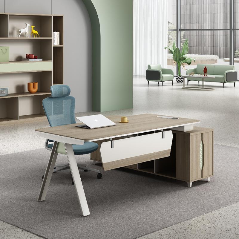 爆款办公桌简约现代老板桌椅组合高档经理办公室桌主管总裁老板桌