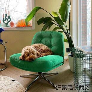 杜威林格单人椅休闲阳台客厅旋转沙发椅子设计师创意网红懒人