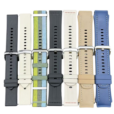 适用于oppowatch S跃动绿茵X2Mini4pro原装46mm千峰蔚蓝22MM表带