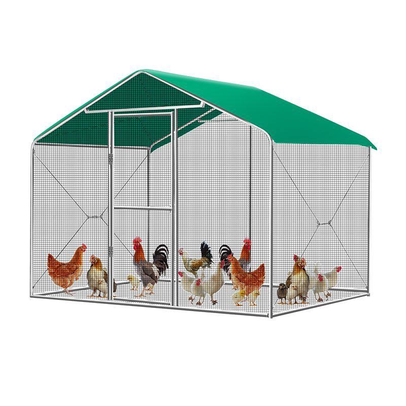 户外鸡棚鸡笼子养鸡鸭鸽笼家禽大型孔雀篷遮雨鸡舍搭建家用养殖笼