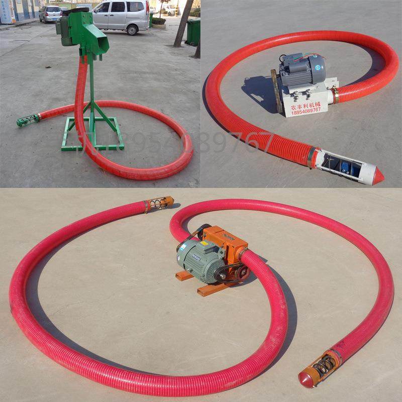 农用收粮吸粮机红管子吸麦机小型家用粮食抽粮机