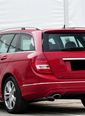 适用奔驰C级W204旅行版2007-2014C200C260侧翼尾翼扰流板改装