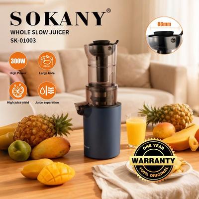SOKANY01003原汁机慢榨果汁机家用大口径慢速压榨机渣汁分离