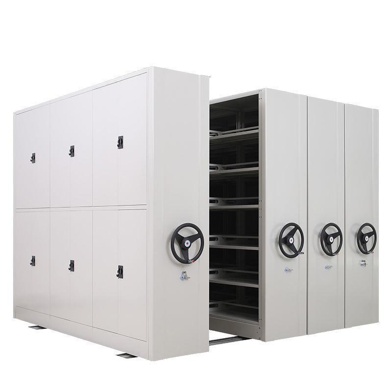 密集架档案室电动智能密集柜移动轨道手摇式档案凭证资料柜文件柜