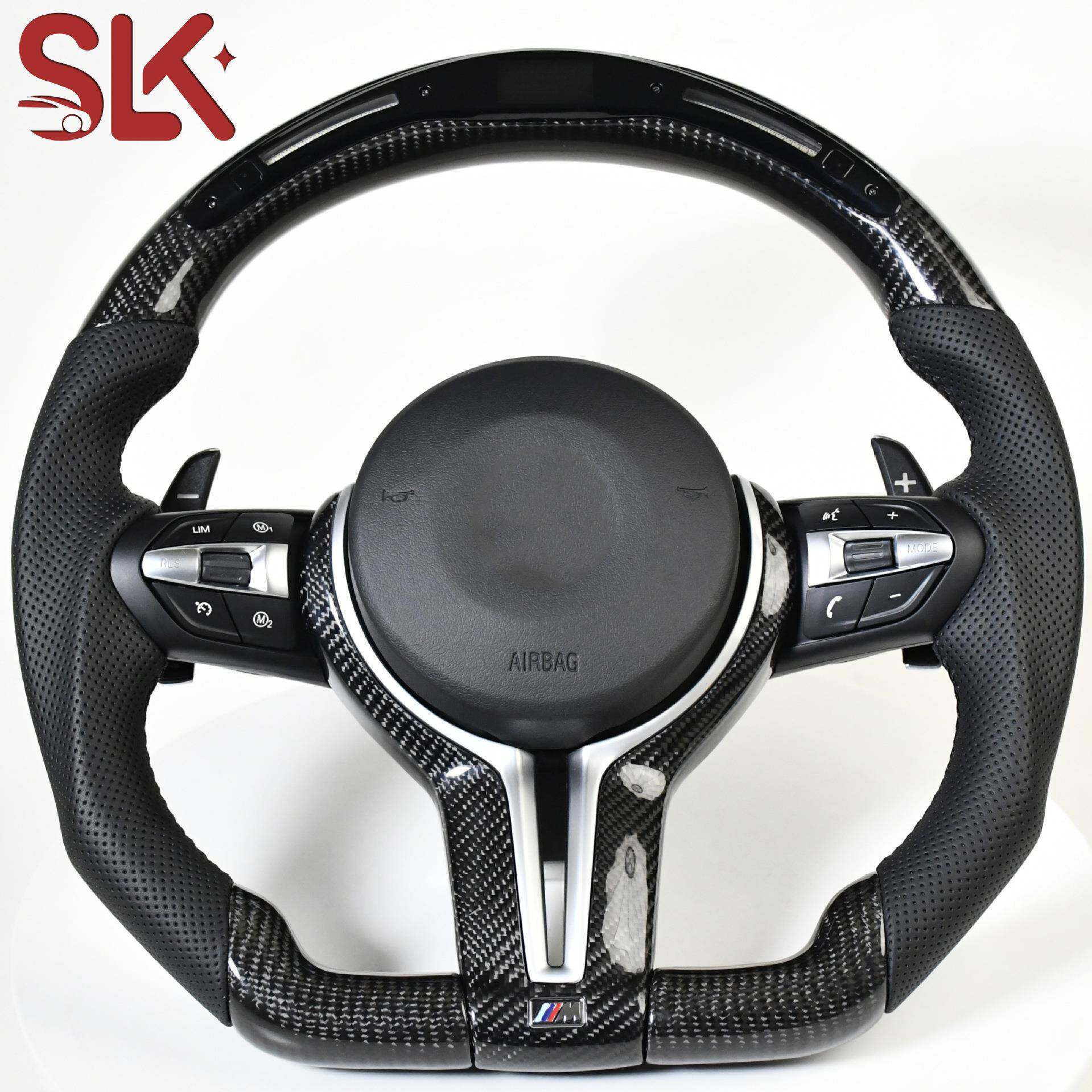 适用于宝马345系丁字裤碳纤维方向盘宝马全系列改装外贸跨境供应