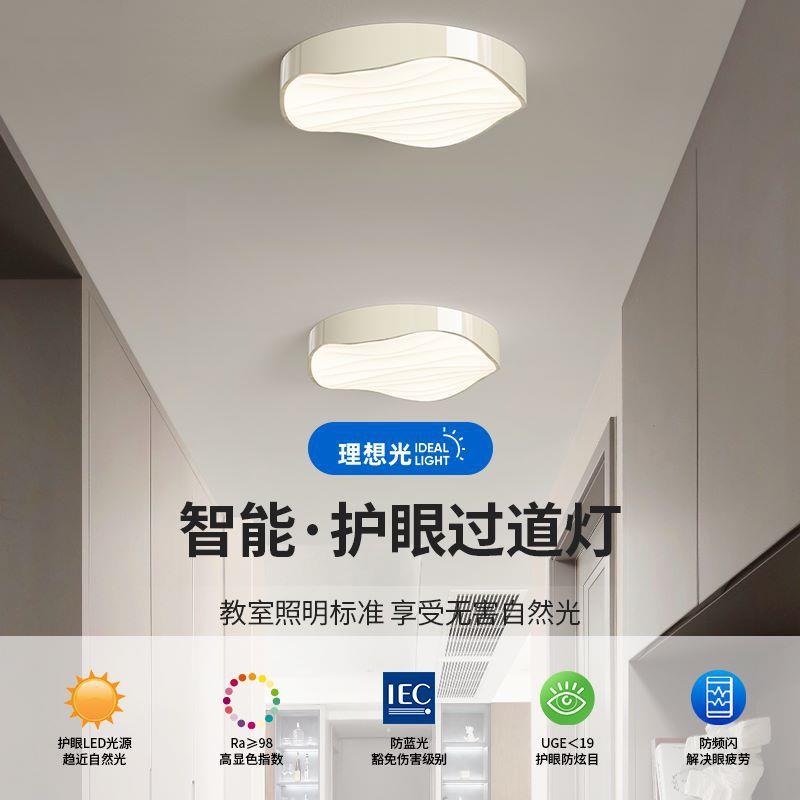 过道灯走廊吸顶灯现代简约高级感入户门厅玄关灯护眼衣帽间阳台灯