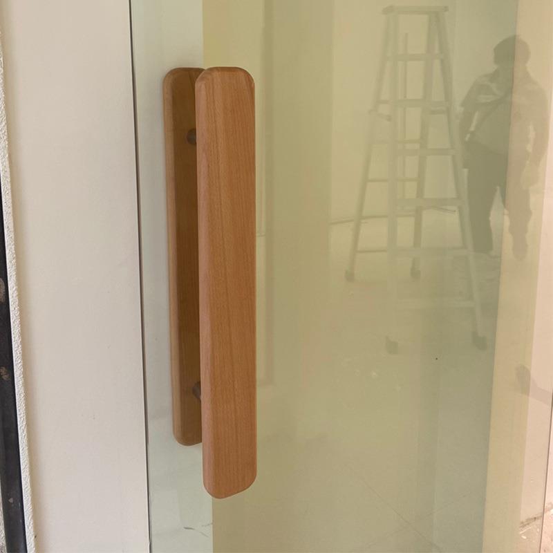 木质推拉移门扶手中式把手拉手无框玻璃大门极简拉手把双面