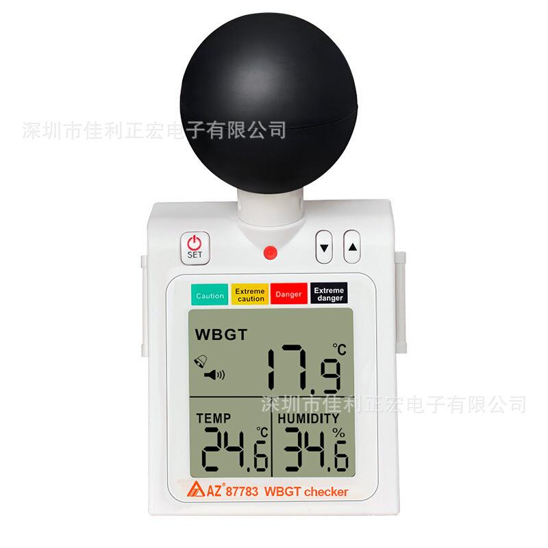 衡欣AZ87783热度指数计中暑预防温湿度计热力指数计
