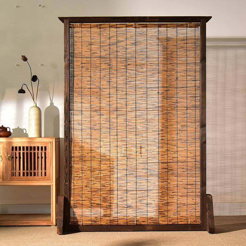 新中式实木芦苇屏风隔断玄关客厅酒店火锅店茶室进门装饰复古座屏,3C数码配件,USB灯,淘宝优惠券,粉丝福利购,淘宝优惠卷