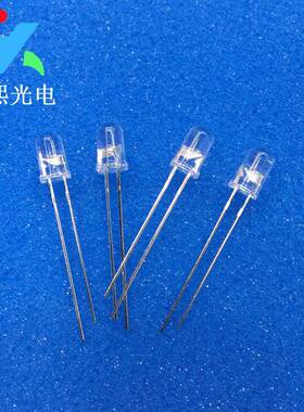 5MM长脚白发紫led灯珠发光二极管f5紫色灯珠验钞紫外光