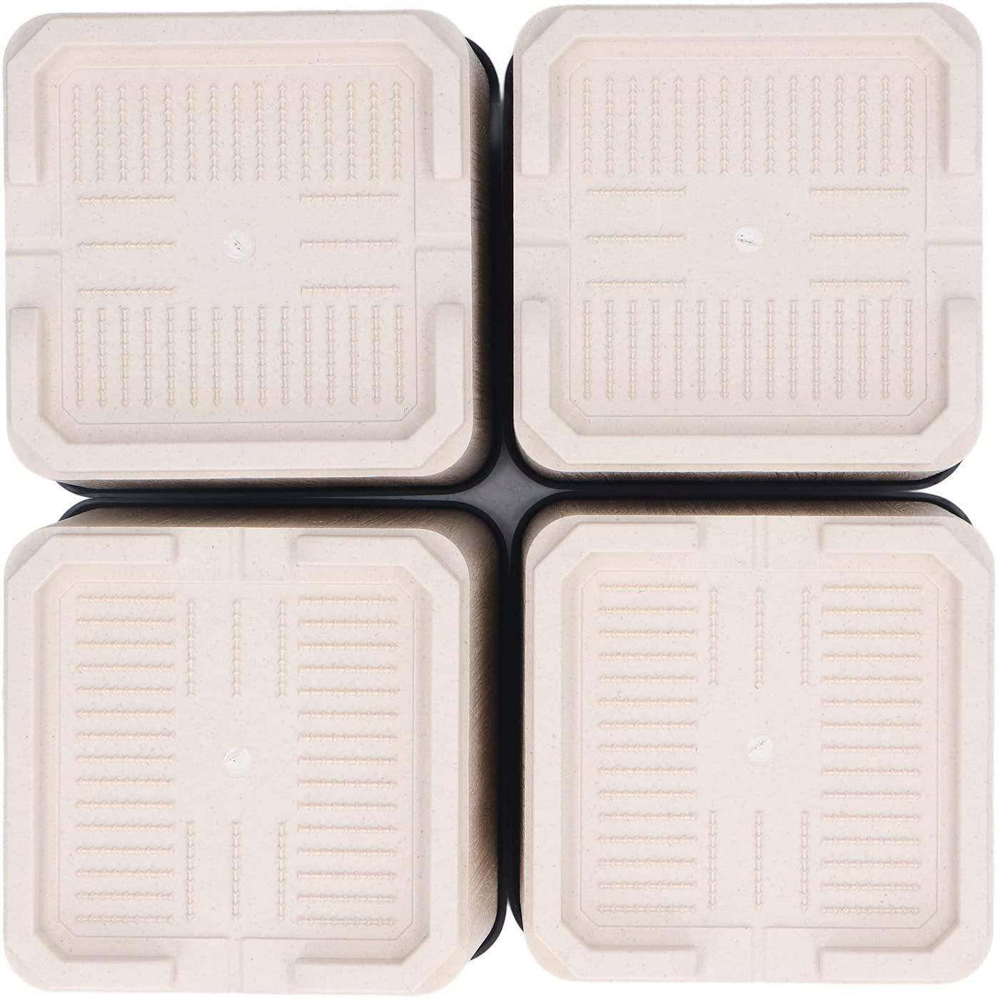 木头原色4英寸口子X4英寸高塑料床脚柜脚沙发脚家具脚垫橡胶防滑,3C数码配件,USB灯,淘宝优惠券,粉丝福利购,淘宝优惠卷