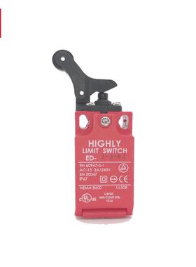 HIGHLY海立ED-1-3-63安全限位行程开关单向滚轮臂杆型防水IP67