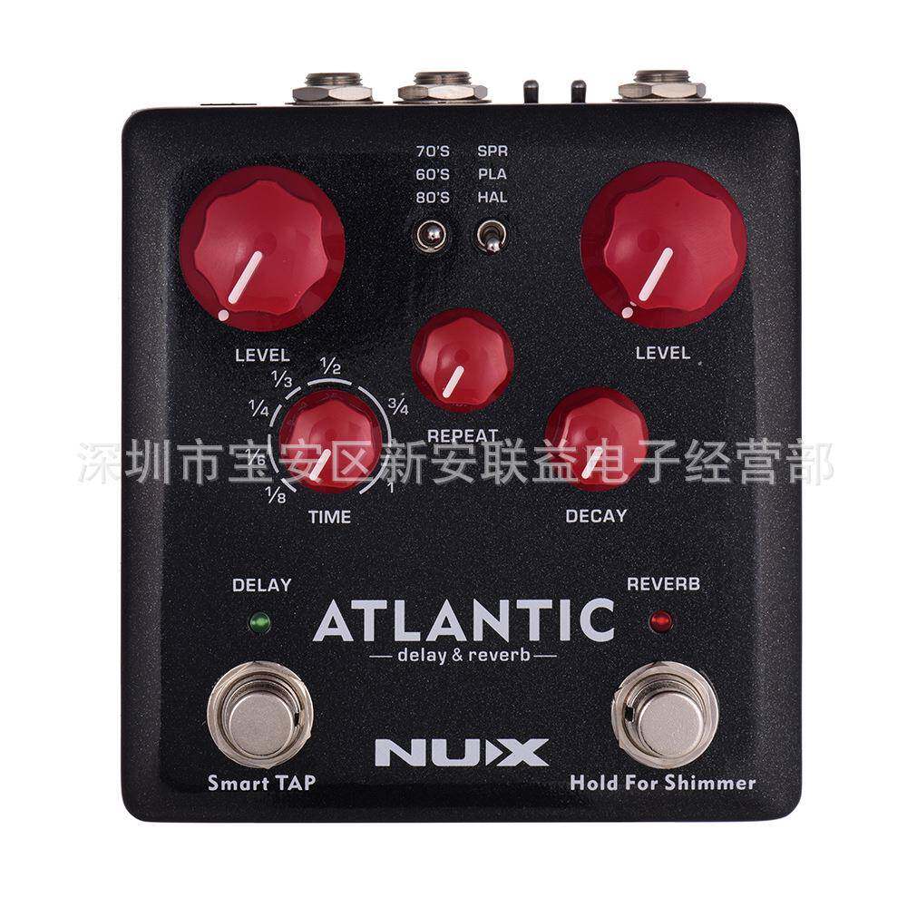 NUXVerdugo系列延迟混响箱体后级激励压缩原声前级双踩钉效果器