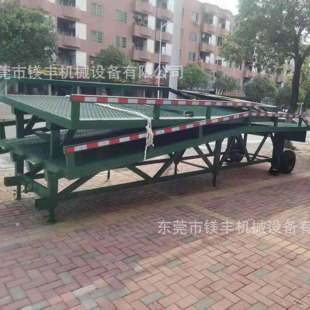 0吨分 段式车登车桥二OFL节折叠式卸货1平台 叉车进货柜装货叉坡