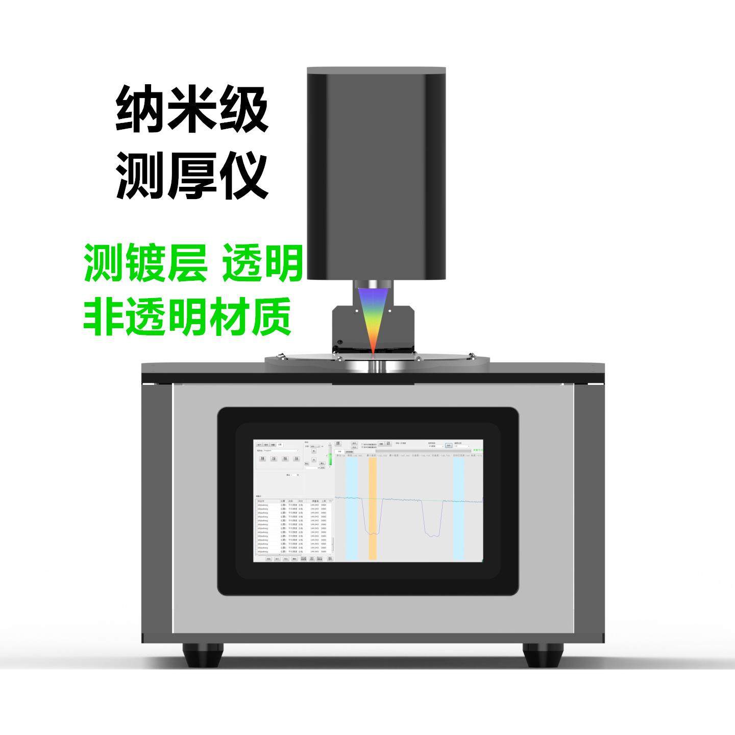 晶元涂层纳米级测厚仪镀膜层测厚仪非接触式干涉仪微米级测厚设备,五金/工具,探伤仪/无损检测仪,淘宝优惠券,粉丝福利购,淘宝优惠卷