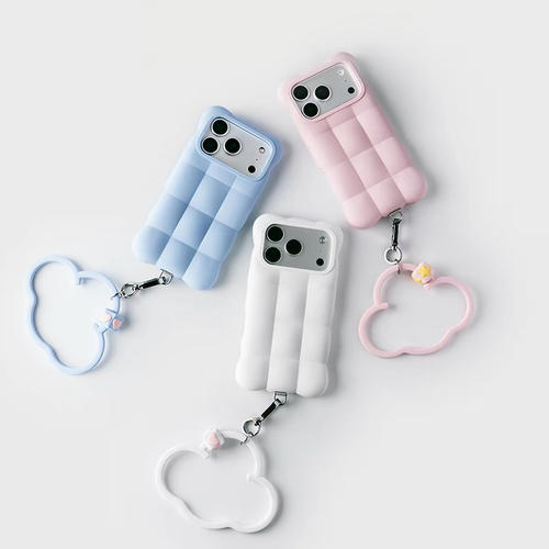 Cloud云朵腕带手机链手机通用短款液态硅胶便携少女挂绳手机链女