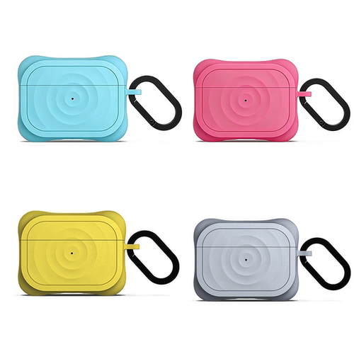 适用苹果iPhone薄荷蓝波漾耳机壳AirPodspro无线耳机Pro2硅胶壳保护套airpods3代绽光粉二代/2025pro第三代