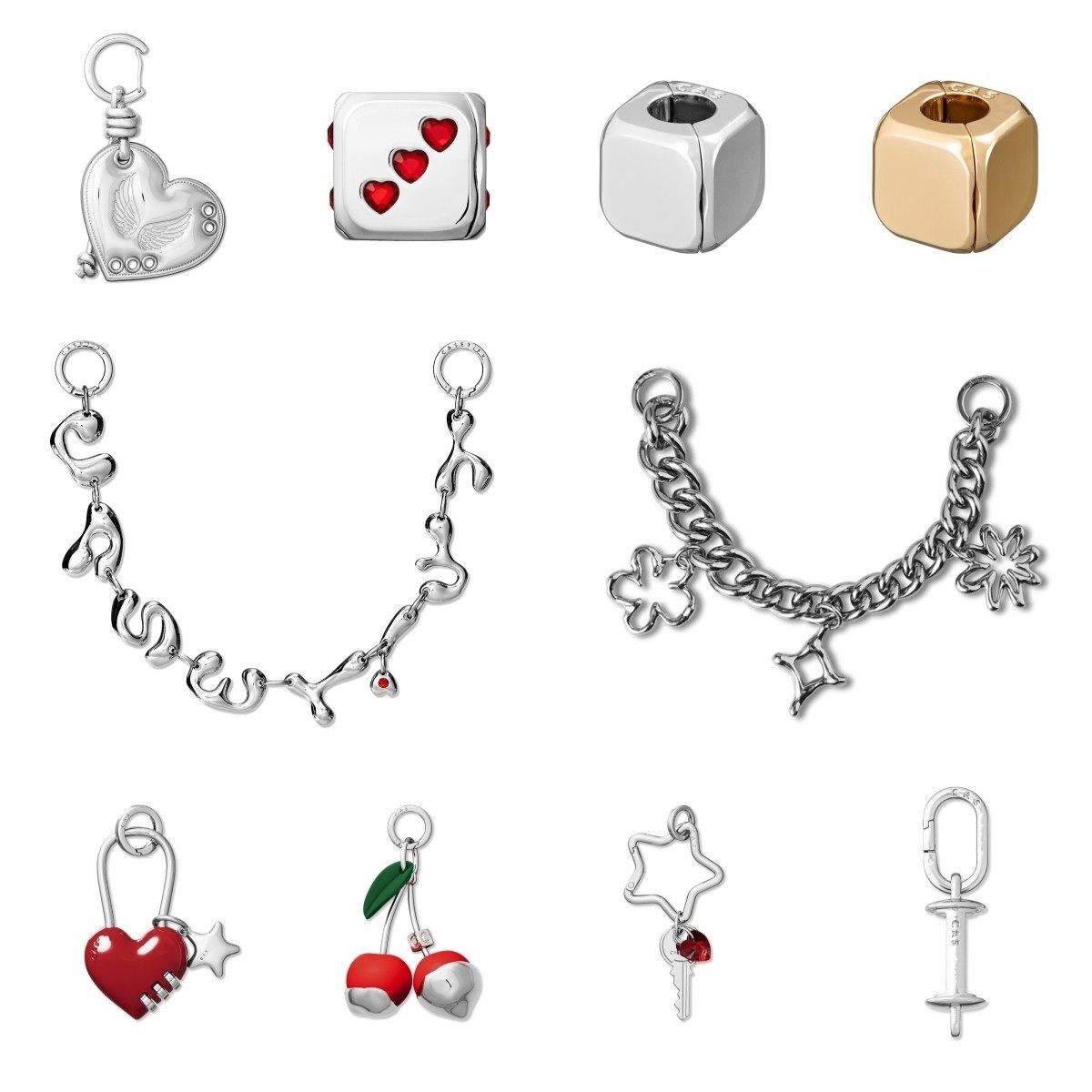 明星权志龙同款金属串珠挂饰挂链钥匙圈手机腕带硅胶链珍珠华强北