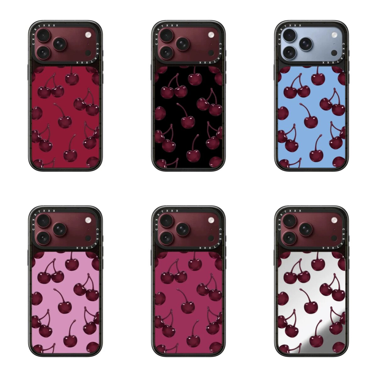 樱桃果冻勃艮第酒红18Promax手机壳适用于iPhone18Pro手机壳韩系氛围感17Promax小众不撞款17Pro防摔保护壳